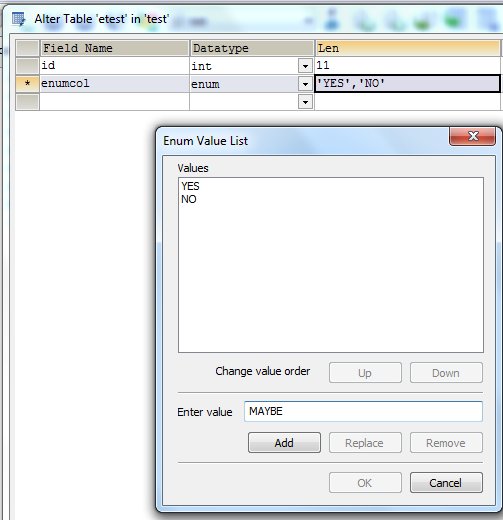 enum mysql example